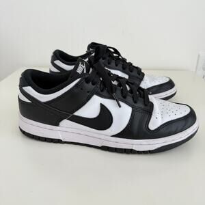 Nike Dunk Low Retro Panda Womens 9 Black White Leather Sneakers Oreo DD1503-101